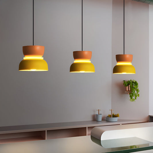 Vividglow - vibrerende metal-macaron-led-pendel