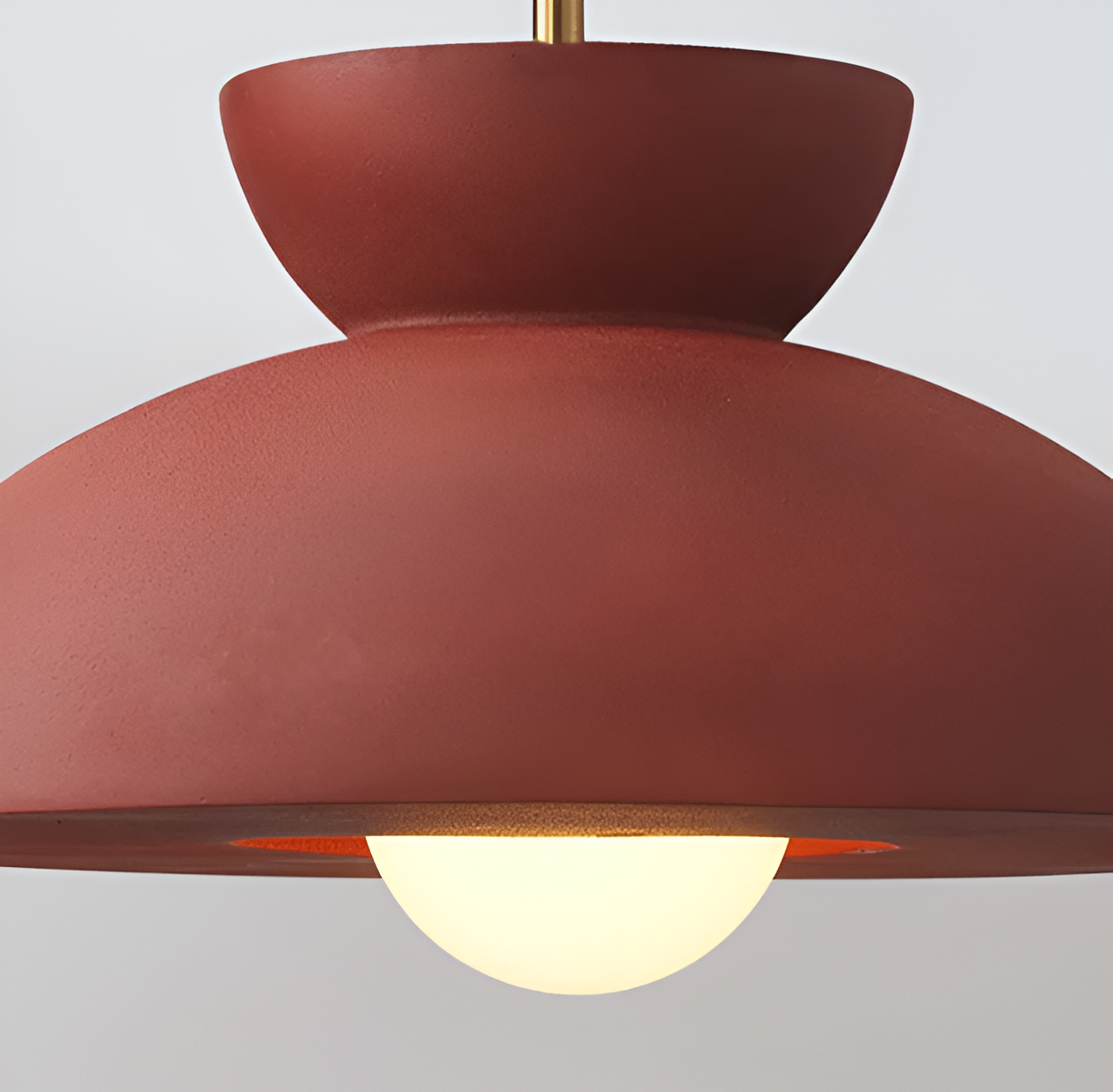 Wabi sabi - geometrisk led-pendel lavet af harpiks - wabi sabi minimalistisk hængelampe