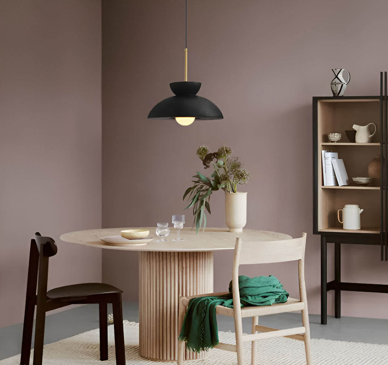Wabi sabi - geometrisk led-pendel lavet af harpiks - wabi sabi minimalistisk hængelampe
