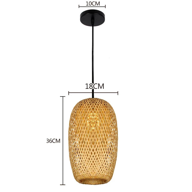 BambooCraft - lampe i bambusfletværk