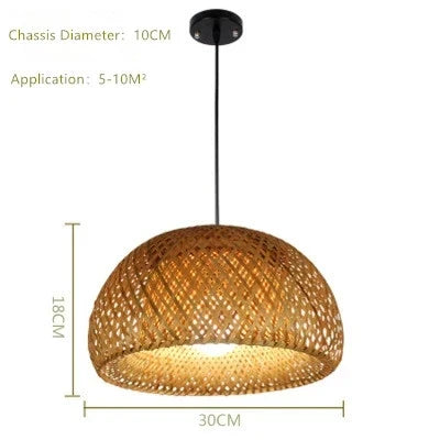 BambooCraft - lampe i bambusfletværk