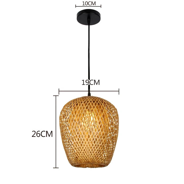 BambooCraft - lampe i bambusfletværk