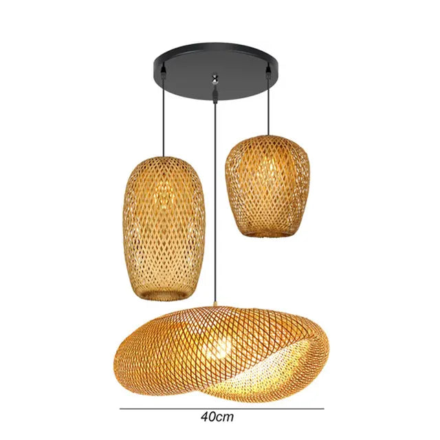 BambooCraft - lampe i bambusfletværk