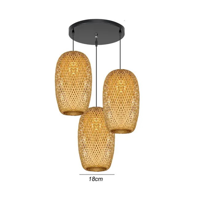 BambooCraft - lampe i bambusfletværk