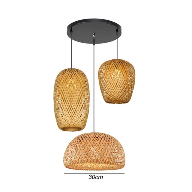 BambooCraft - lampe i bambusfletværk