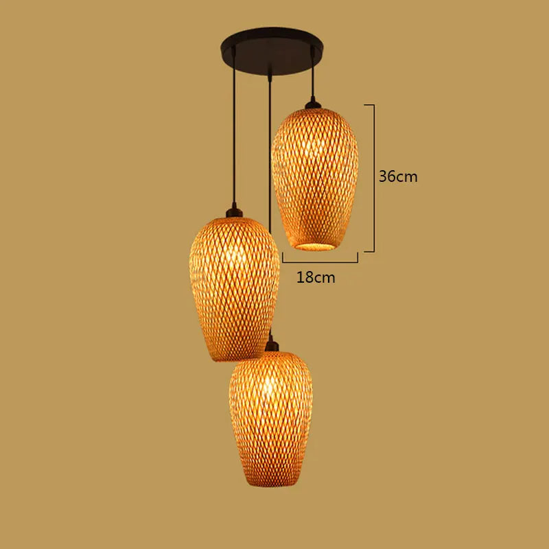 BambooCraft - lampe i bambusfletværk