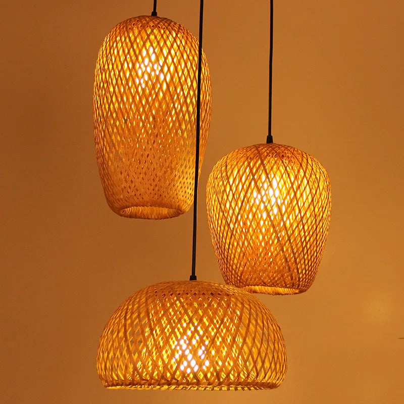 BambooCraft - lampe i bambusfletværk