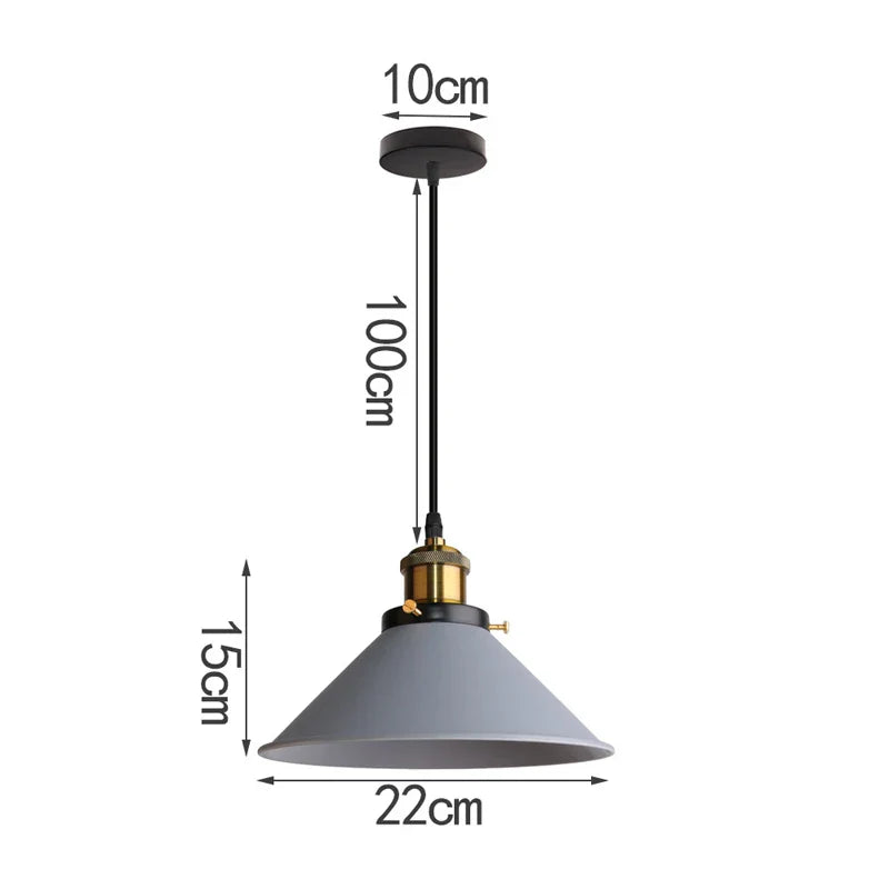 Moderne møder - led industrielt horn hængelys