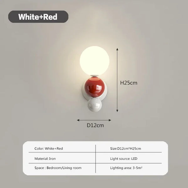 Whiteaura - nordic pearl wall sconce
