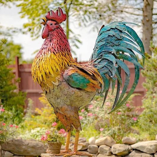 RoosterPatriot - haneskulptur til verandaen