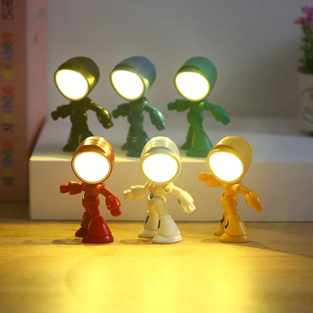 AdorableBot - sød robot-bordlampe