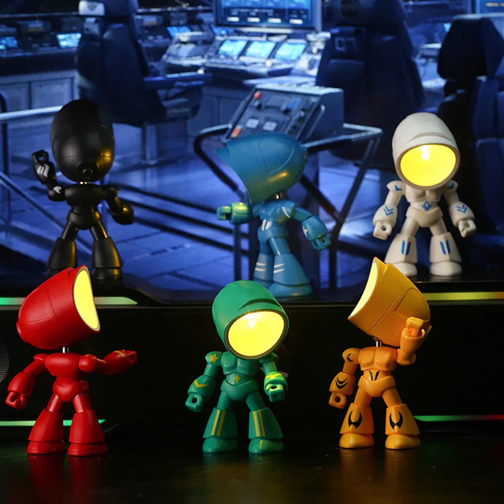 AdorableBot - sød robot-bordlampe