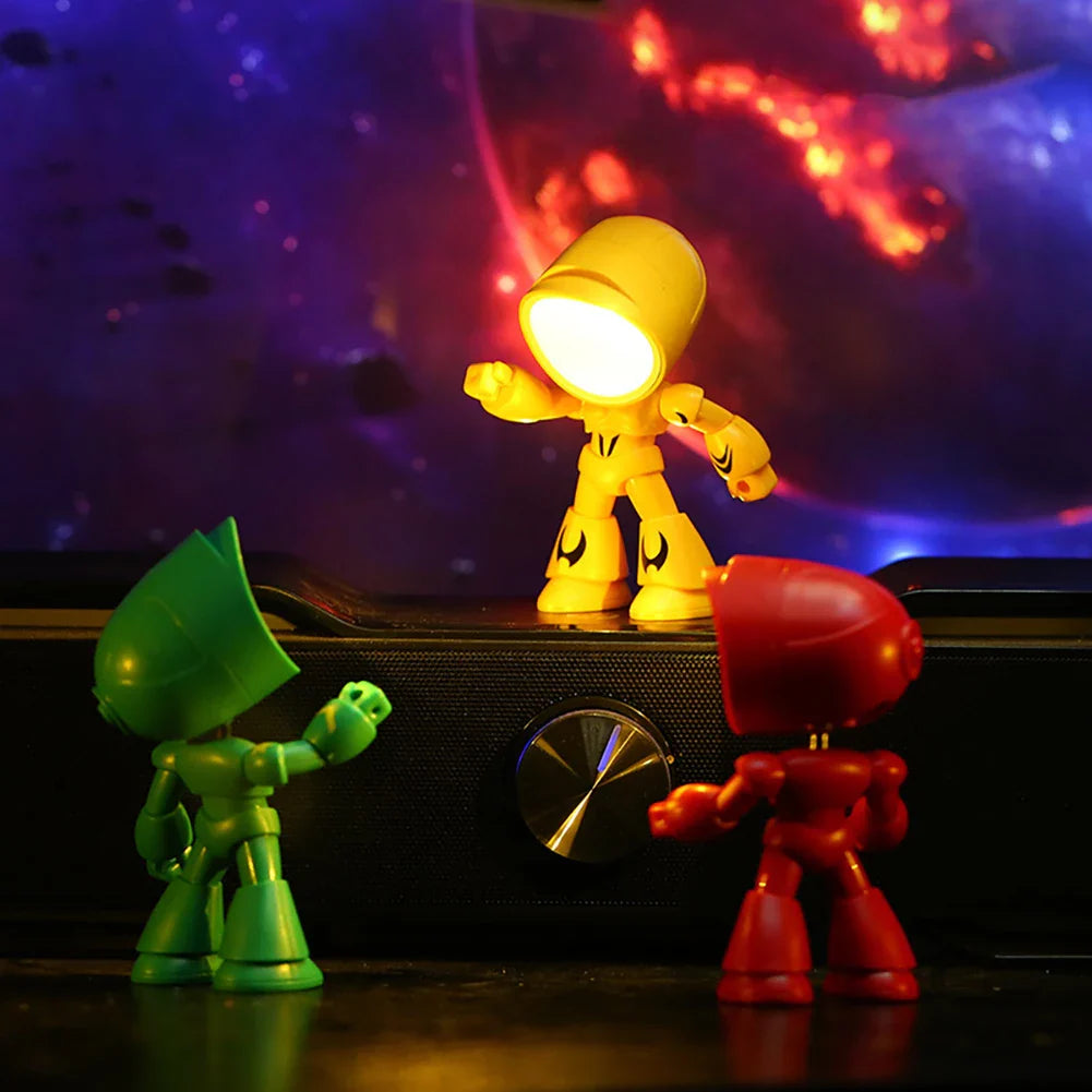 AdorableBot - sød robot-bordlampe