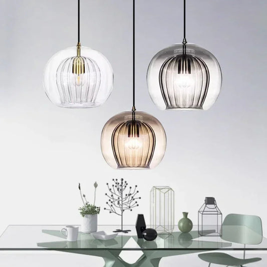 Timberglow - moderne pendellampe i glas