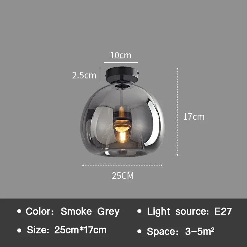 Essenceglow - minimalistisk loftslampe i glas