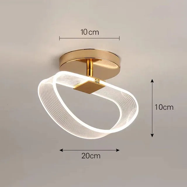 LuminousLux - moderne led-loftslampe creatieve nodic