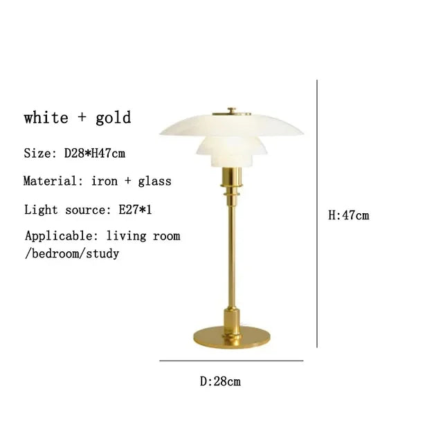 CelestialGlimmer - nordisk enkel bordlampe i glas