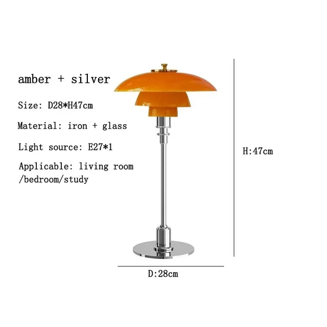 CelestialGlimmer - nordisk enkel bordlampe i glas