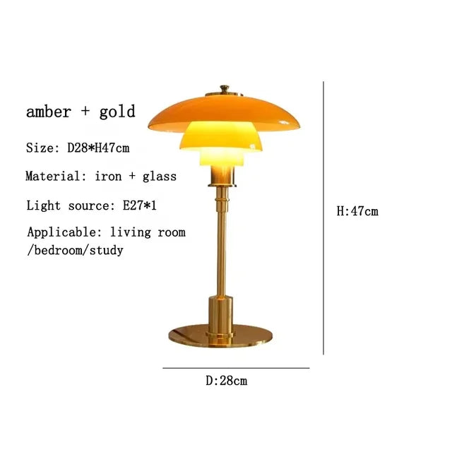 CelestialGlimmer - nordisk enkel bordlampe i glas