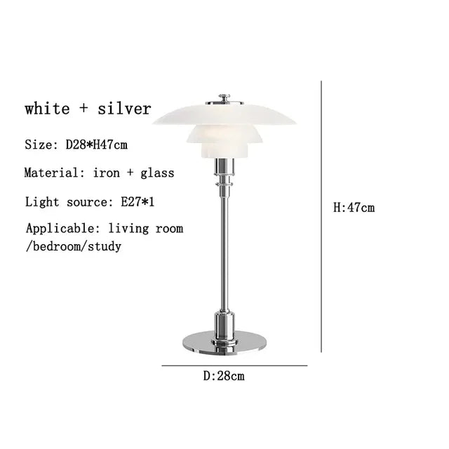 CelestialGlimmer - nordisk enkel bordlampe i glas
