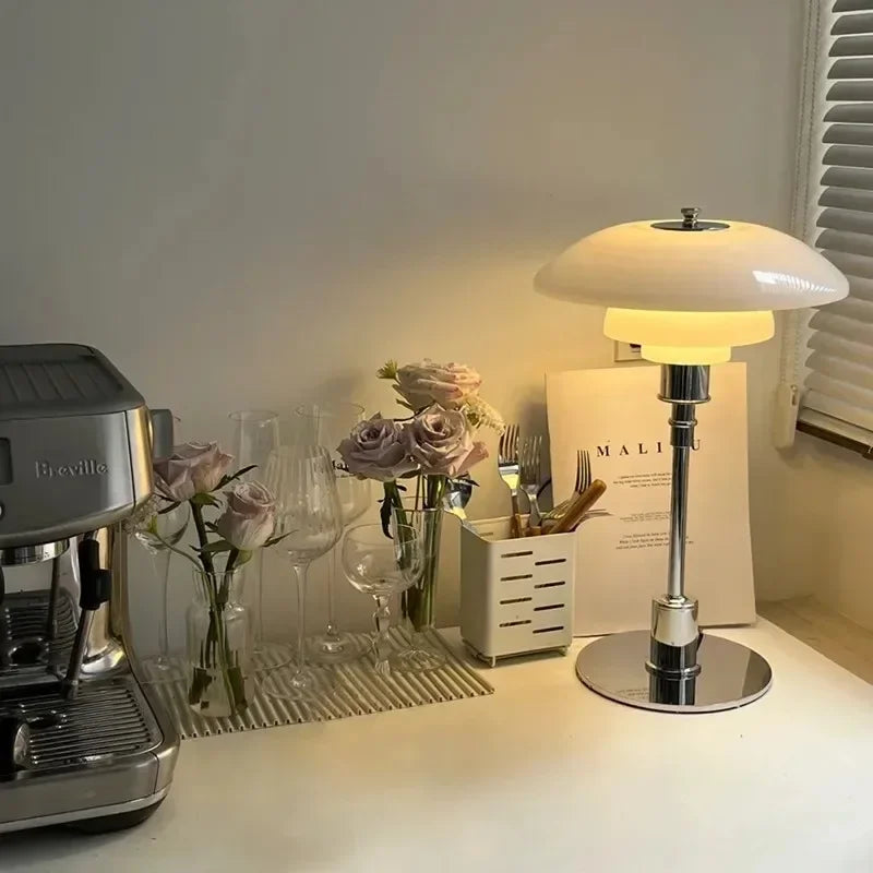 CelestialGlimmer - nordisk enkel bordlampe i glas