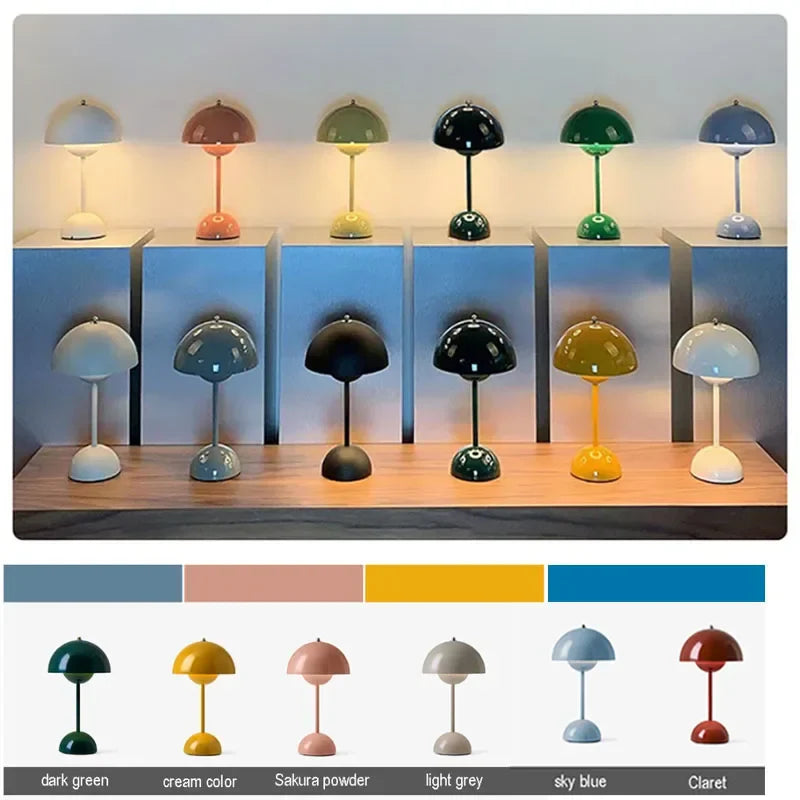 BloomShroom - bordlamper med svampeblomster