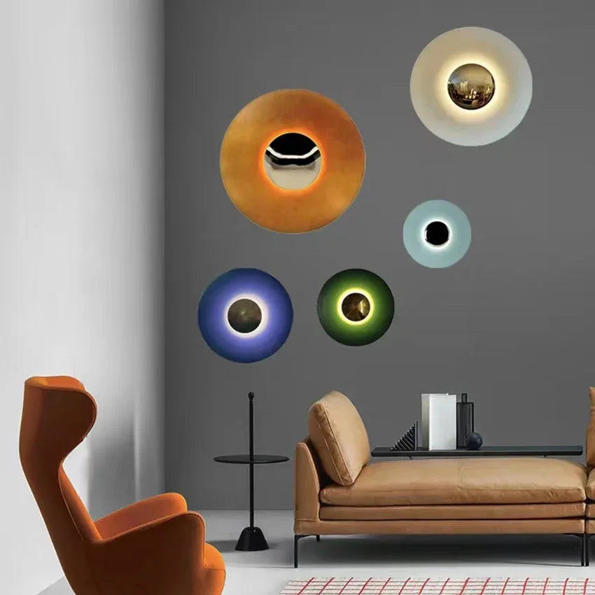 Colorburst - moderne rund lampe