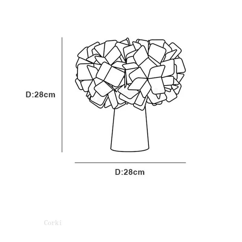 Clarity - moderne bordlampe