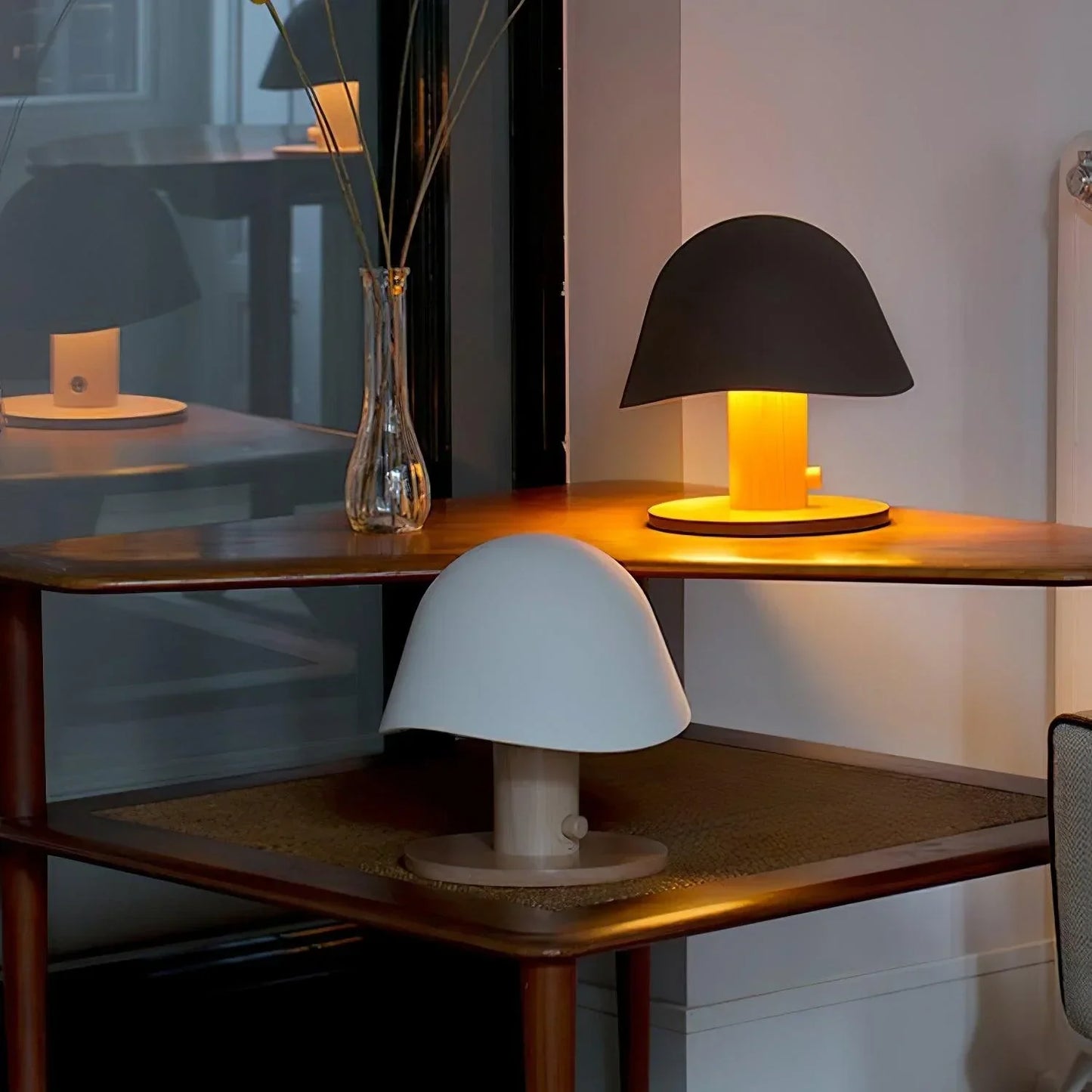 Bordlampe inspireret af svampe