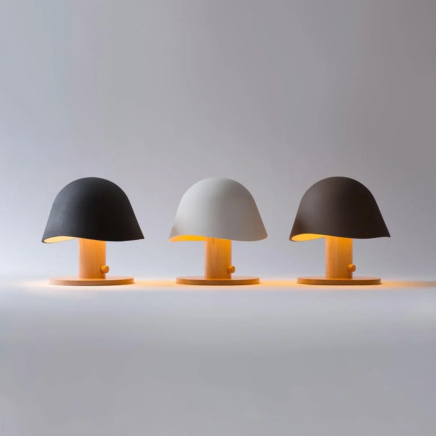 Bordlampe inspireret af svampe