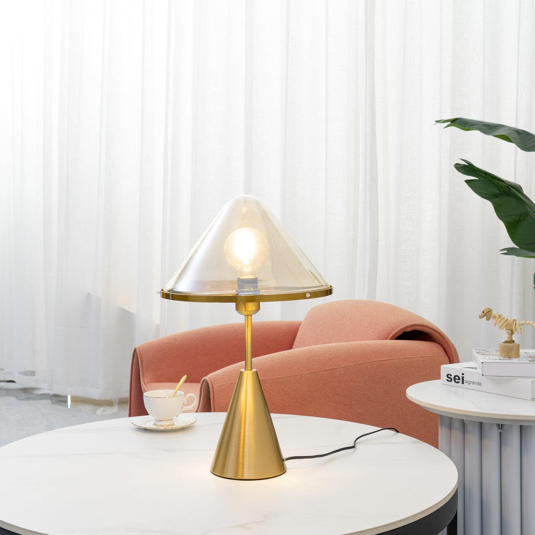 Bordlampe med svampe