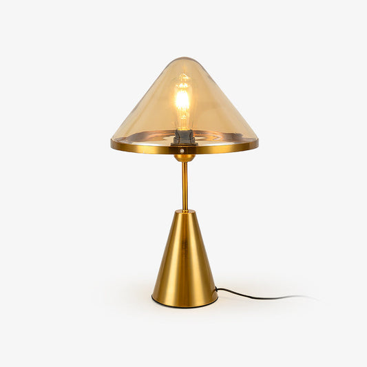Bordlampe med svampe
