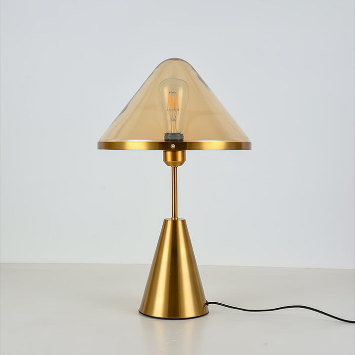 Bordlampe med svampe