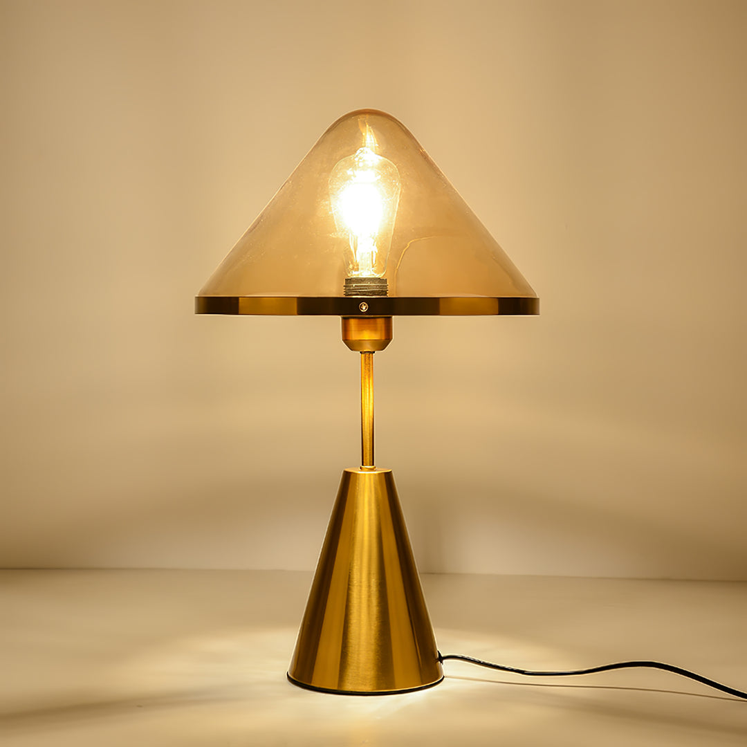 Bordlampe med svampe