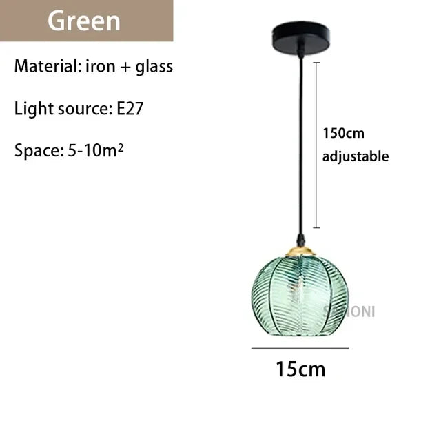 Glasssculpt - lysekronelampe i glas