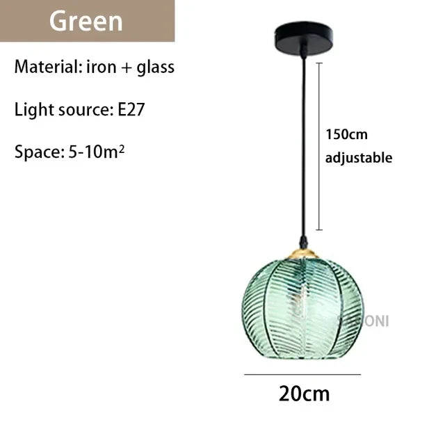 Glasssculpt - lysekronelampe i glas