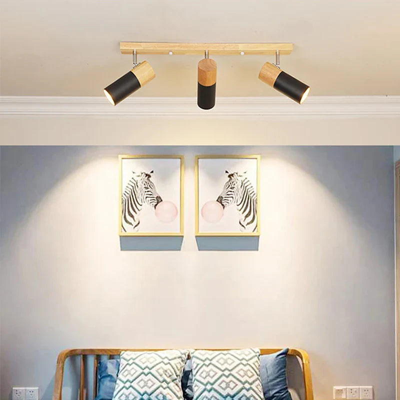 SkyWood - nordisk loftslampe i træ