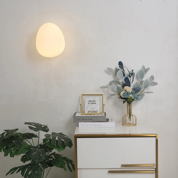 NordicPure - lampe i æggeskalsglas
