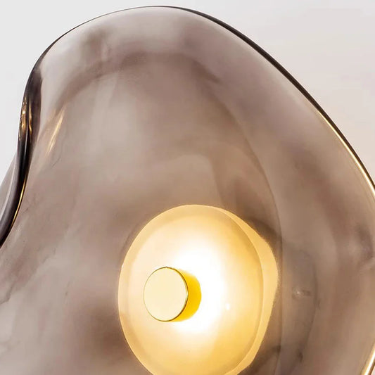 LED væglampe i glas