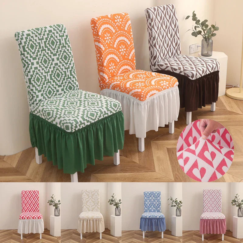 LuxRuffle | elastisk stolebetræk med nederdel