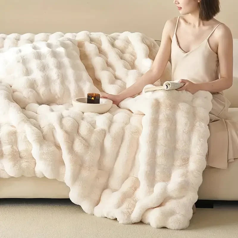 Plushcozy | vintertæppe i imiteret pels