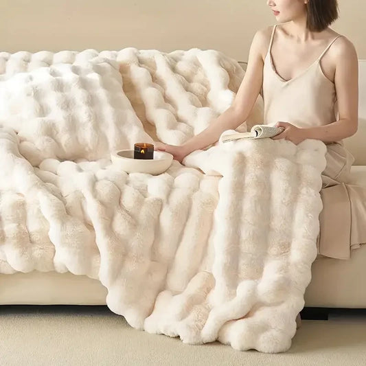 Plushcozy | vintertæppe i imiteret pels