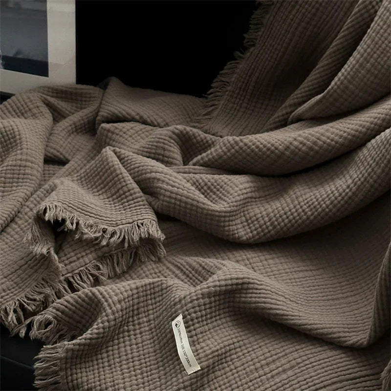 FringeBlanket |almindeligt bomulds sofatæppe