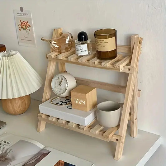 WoodenDisplay | skrivebordsorganisation med 2 niveauer