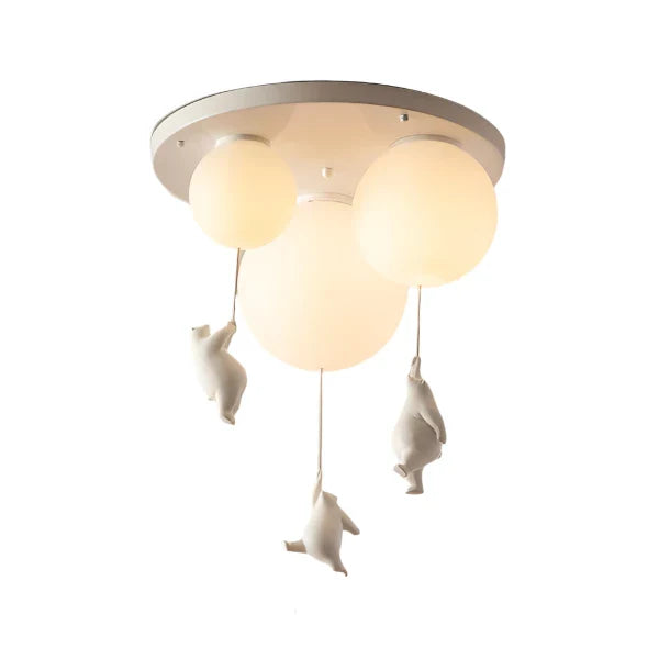 PolarFlare | LED-loftslampe med isbjørne-tema