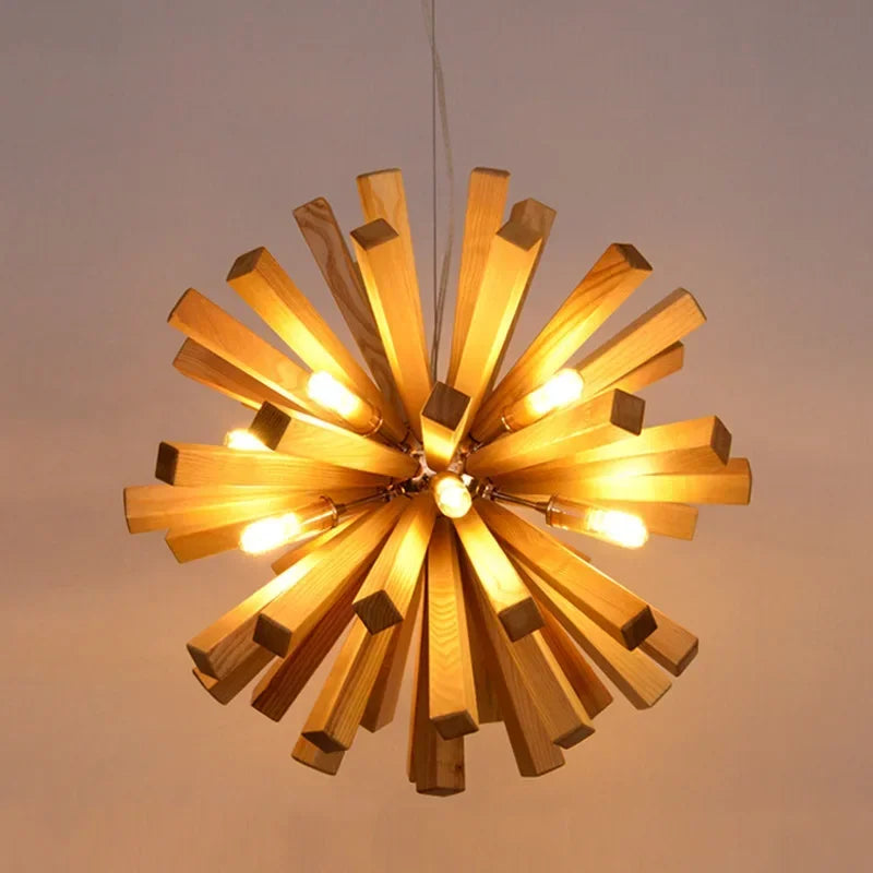 Dandelion | elegant hængelampe i træ