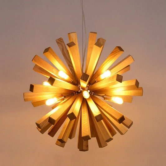 Dandelion | elegant hængelampe i træ