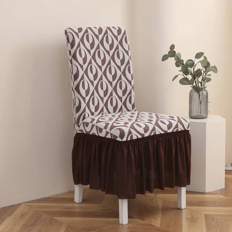LuxRuffle | elastisk stolebetræk med nederdel