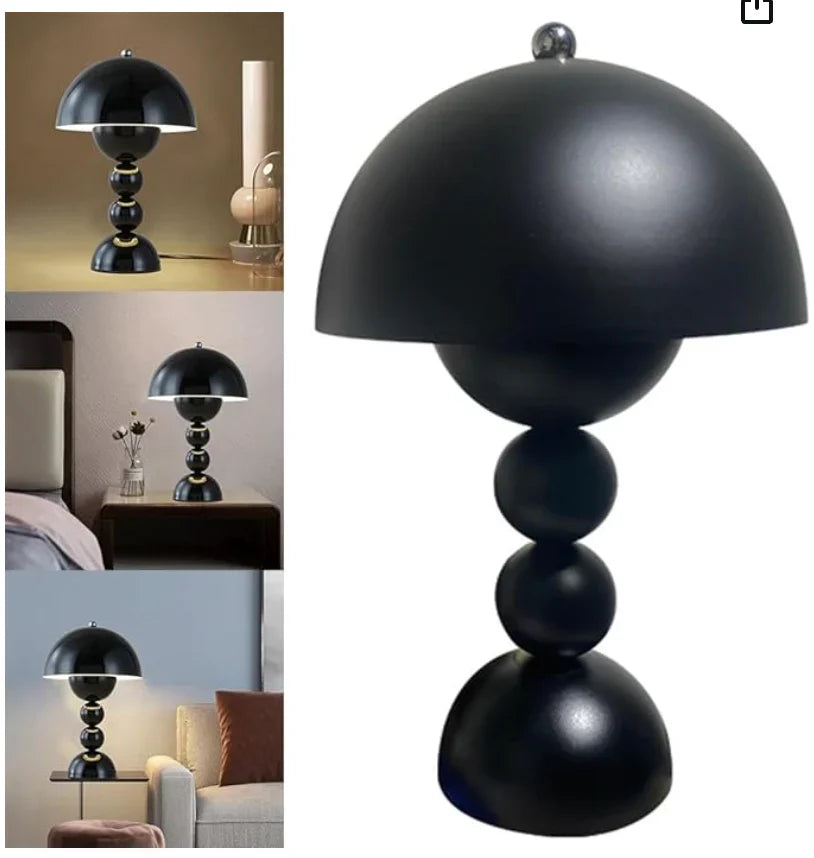 Nordic champignon dæmpbar led bordlampe | usb genopladelig