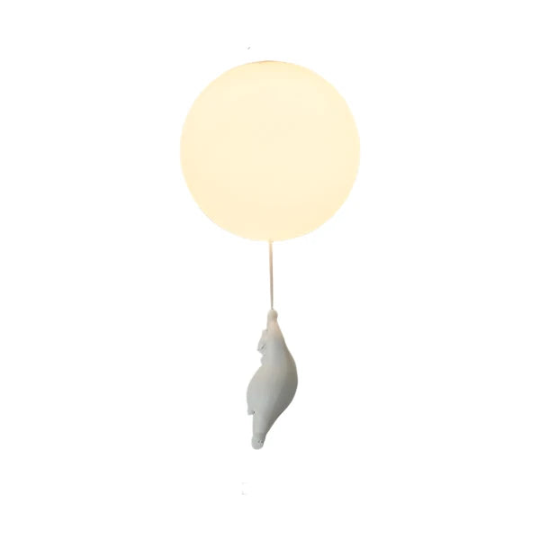 PolarFlare | LED-loftslampe med isbjørne-tema